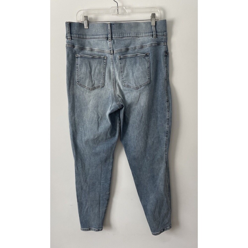 Spanx Jeans Jegging size 1X Light Blue Denim Stretch Pull-on Compression easy - Picture 3 of 8